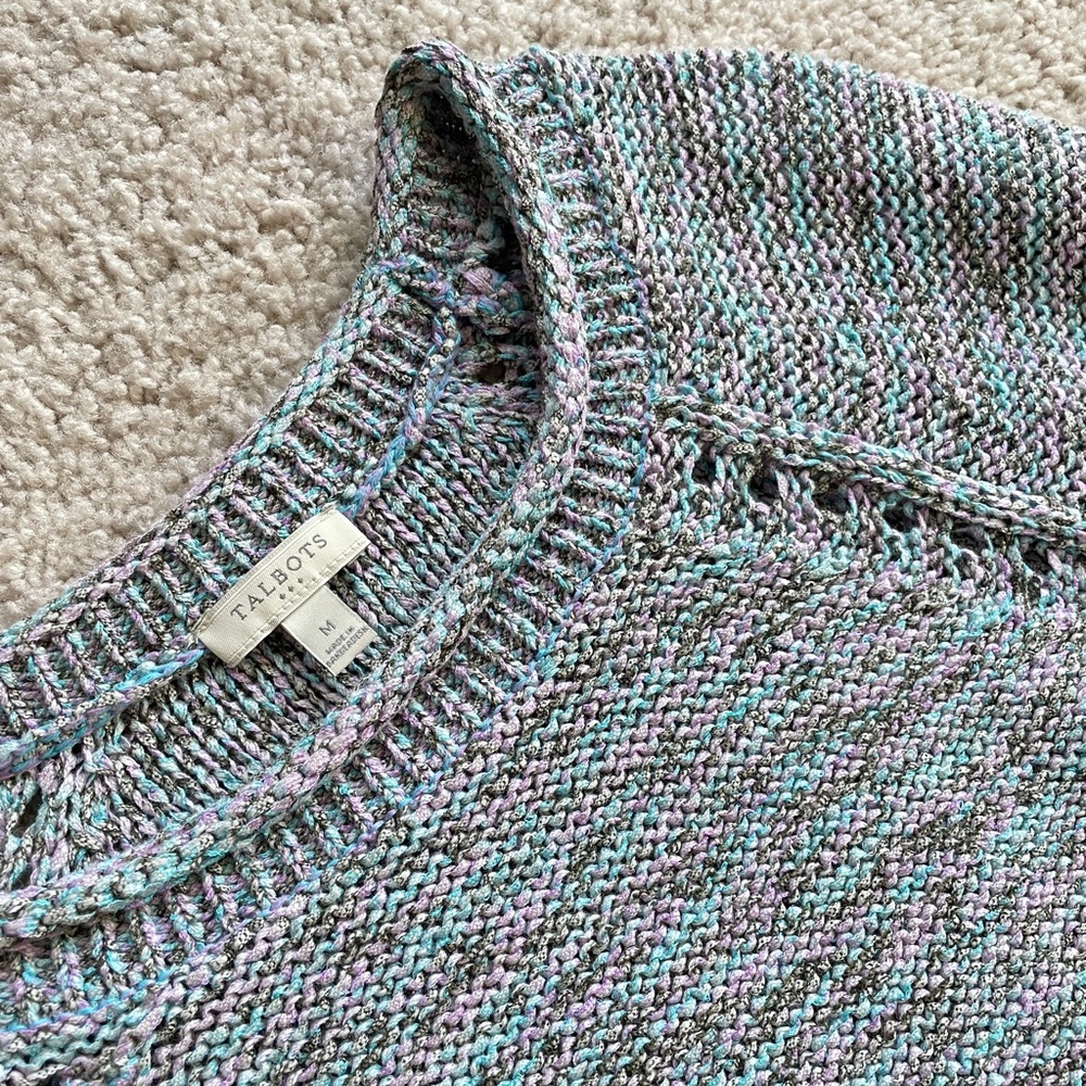 Talbots Multicolor Sweater Size Medium Lightweigh… - image 3